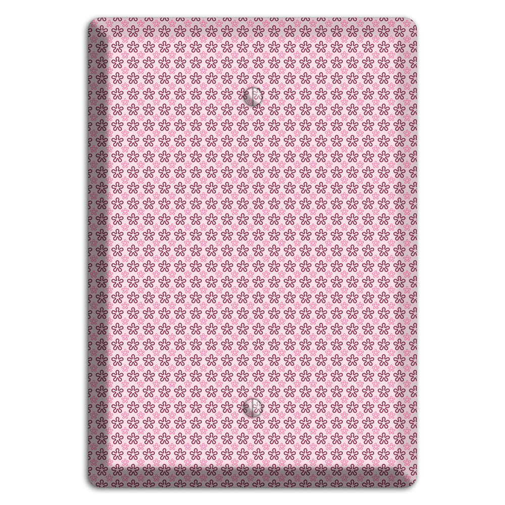 Pink Tiny Floral Blank Wallplate