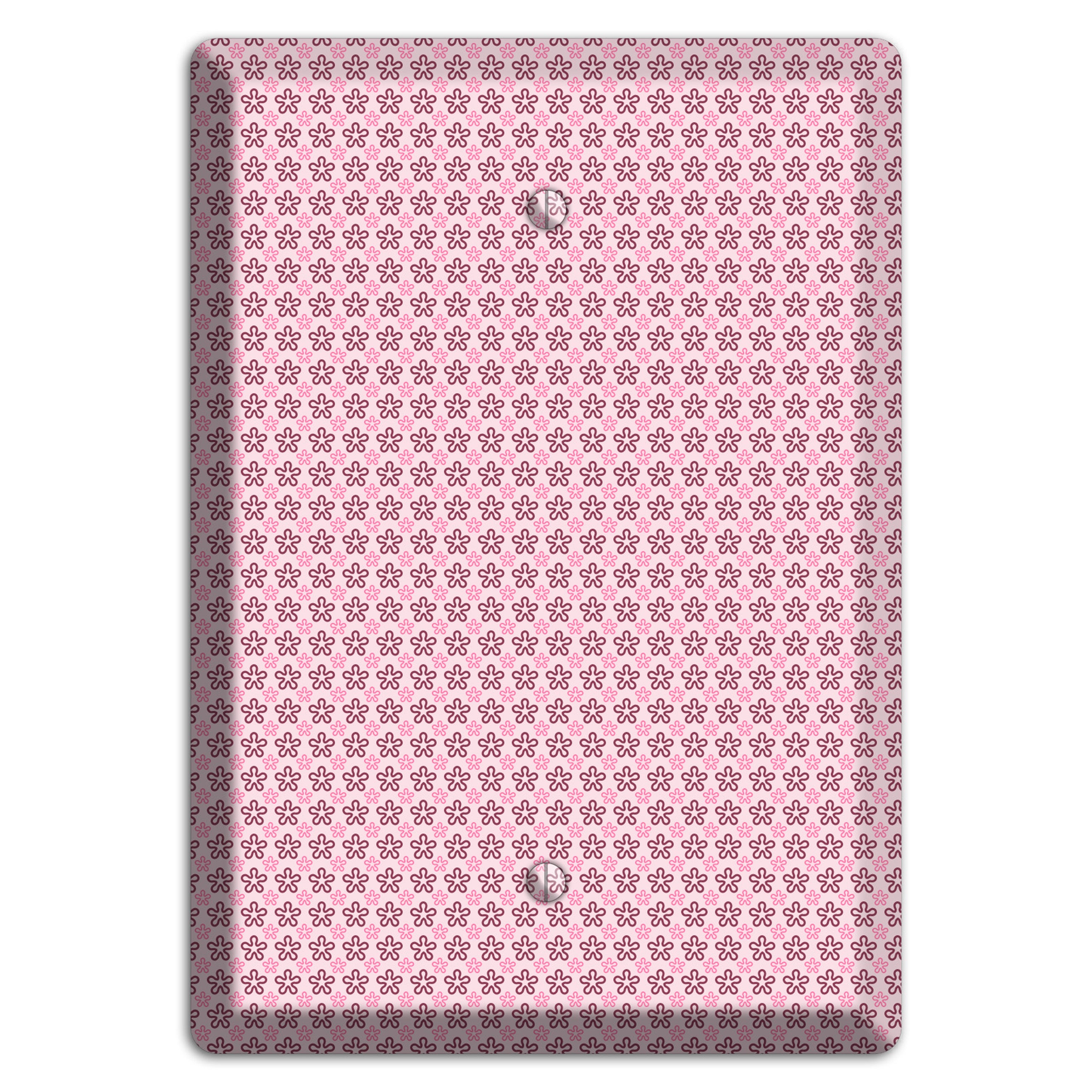 Pink Tiny Floral Blank Wallplate