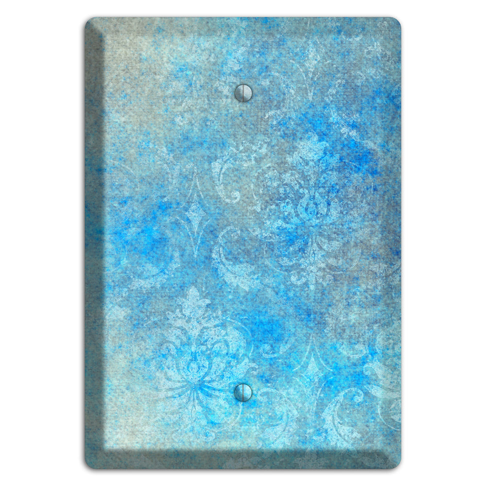 Picton Blue Whimsical Damask Blank Wallplate
