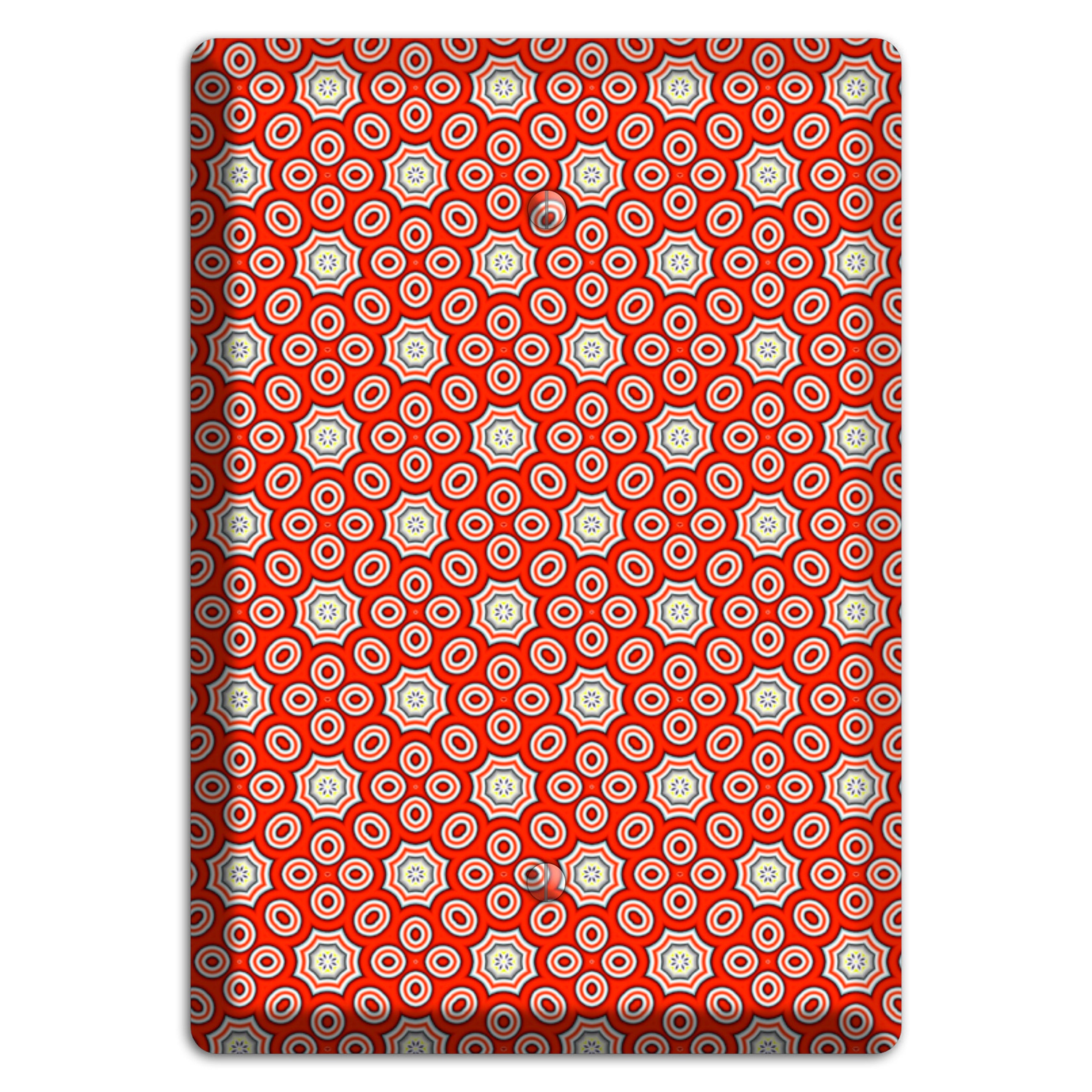 Red Foulard 3 Blank Wallplate