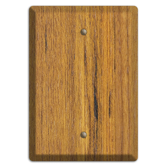 Teak Wood Single Blank Cover Plate