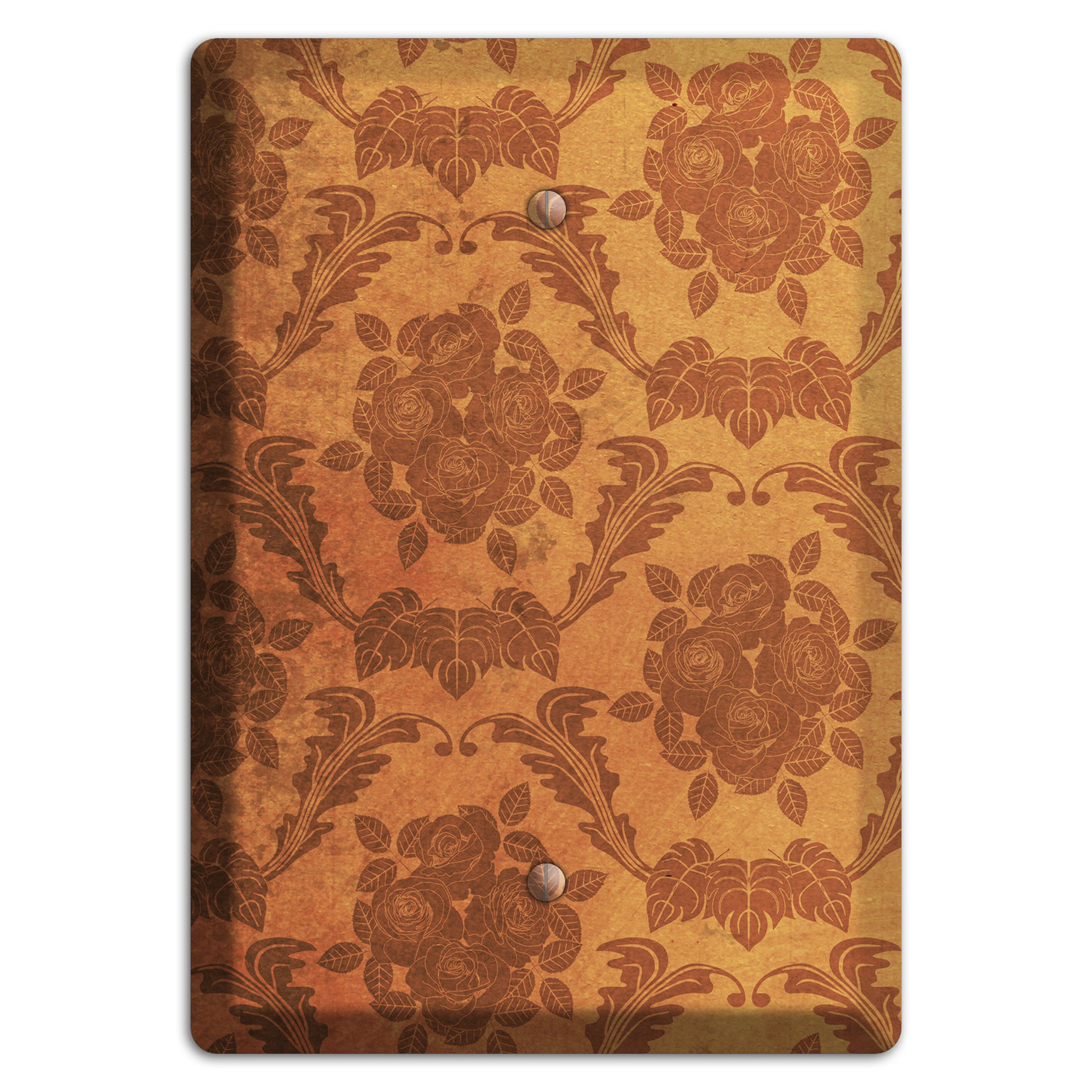 Cape Pallisar Vintage Rose Damask Blank Wallplate