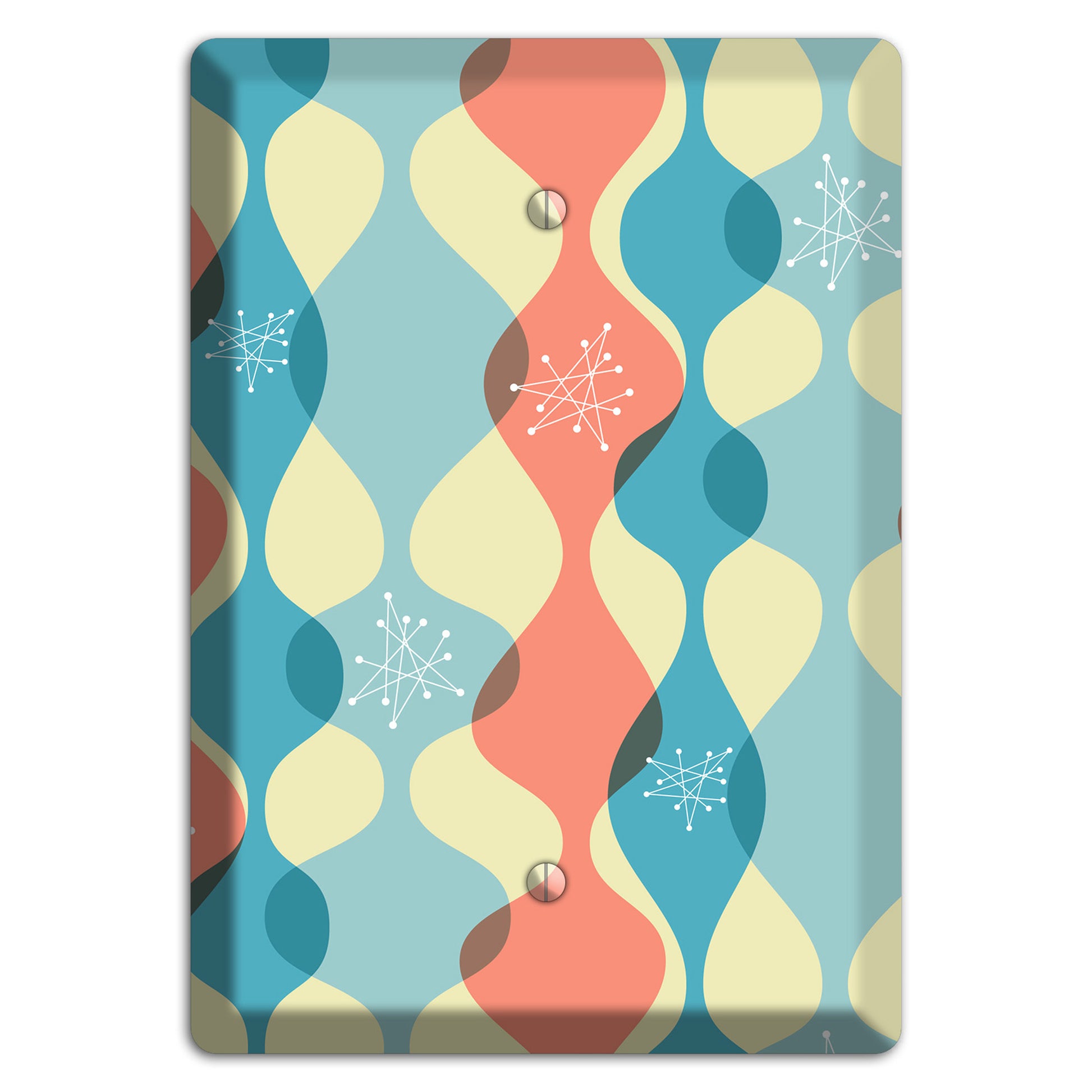 Mid Century Curves Blank Wallplate