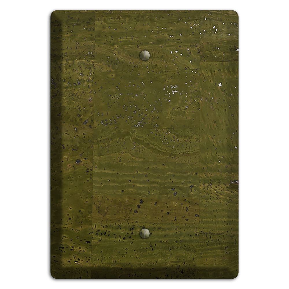 Olive Cork Blank Wallplate