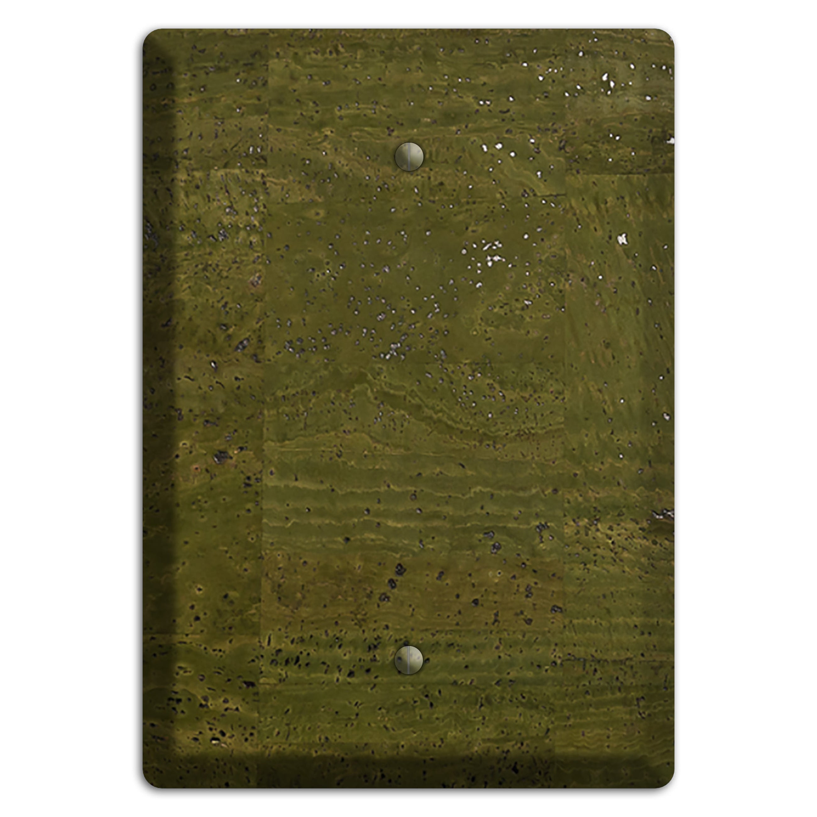 Olive Cork Blank Wallplate