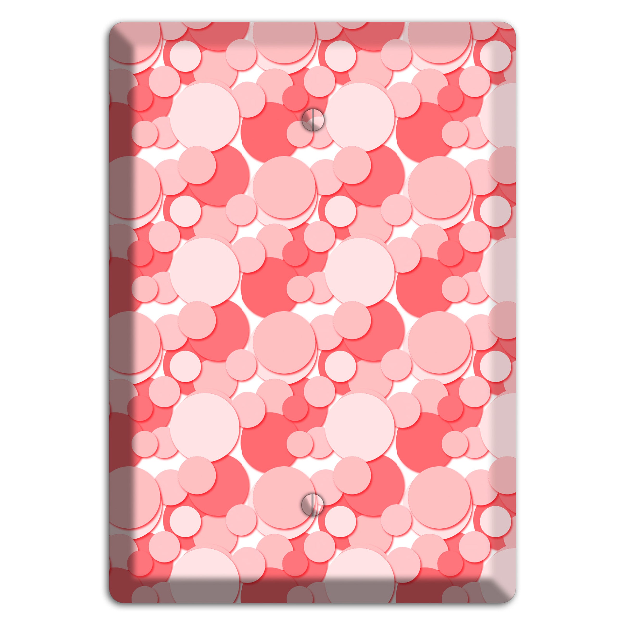 Multi Pink Bubble Dots Blank Wallplate