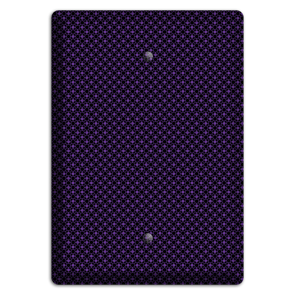 Multi Purple Geometric Blank Wallplate