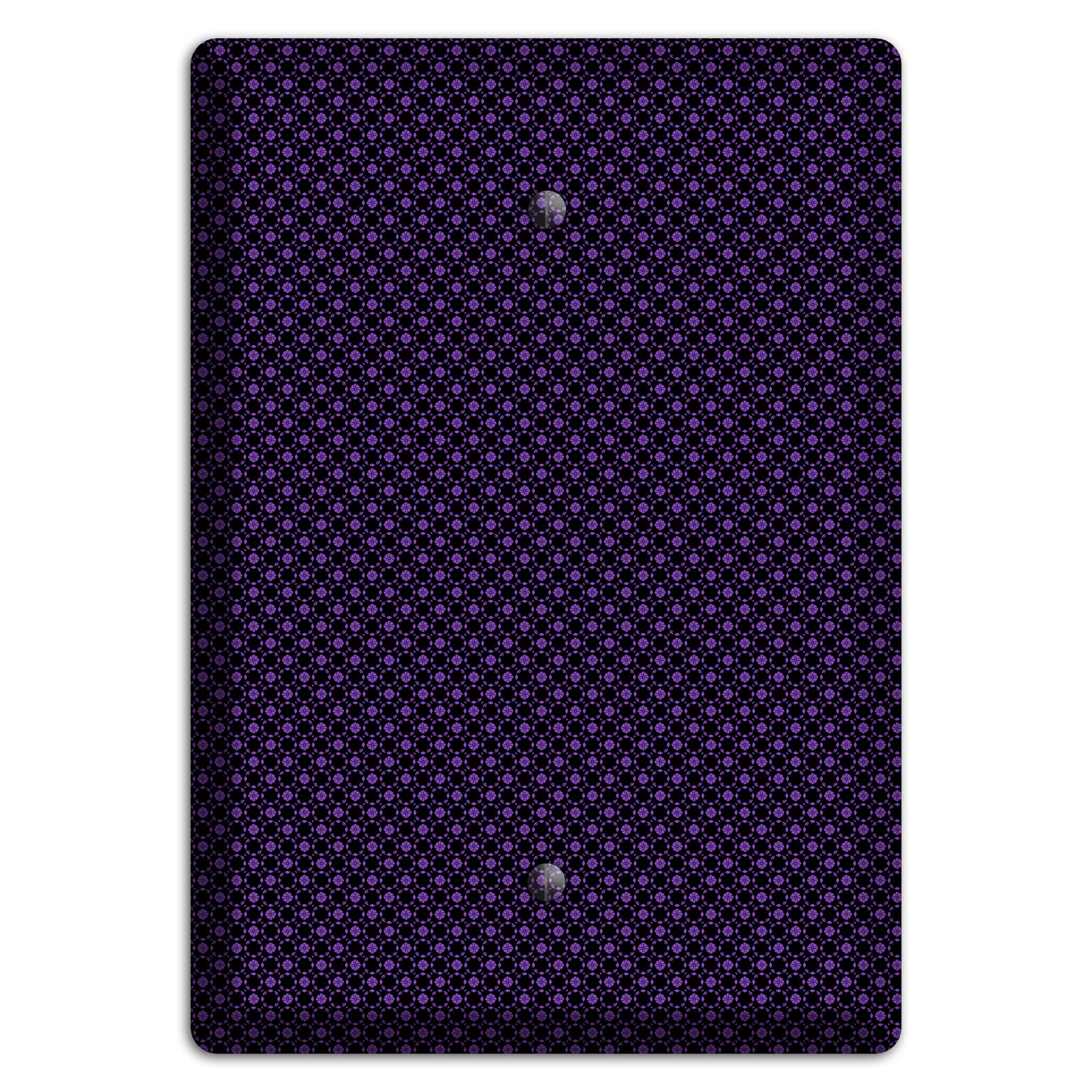 Multi Purple Geometric Blank Wallplate