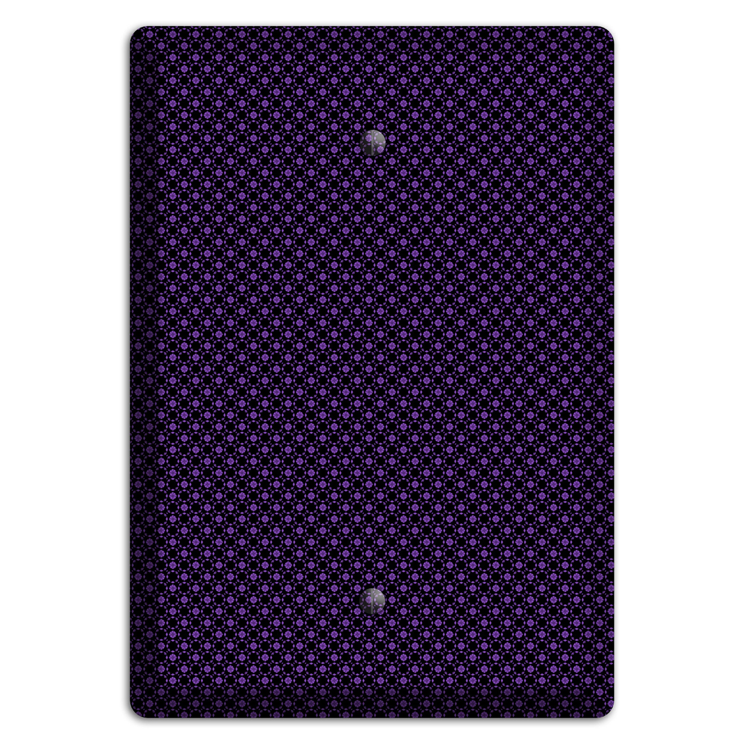 Multi Purple Geometric Blank Wallplate