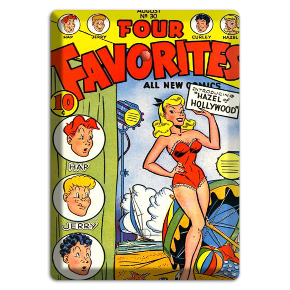 Hazel of Hollywood Vintage Comics Blank Wallplate