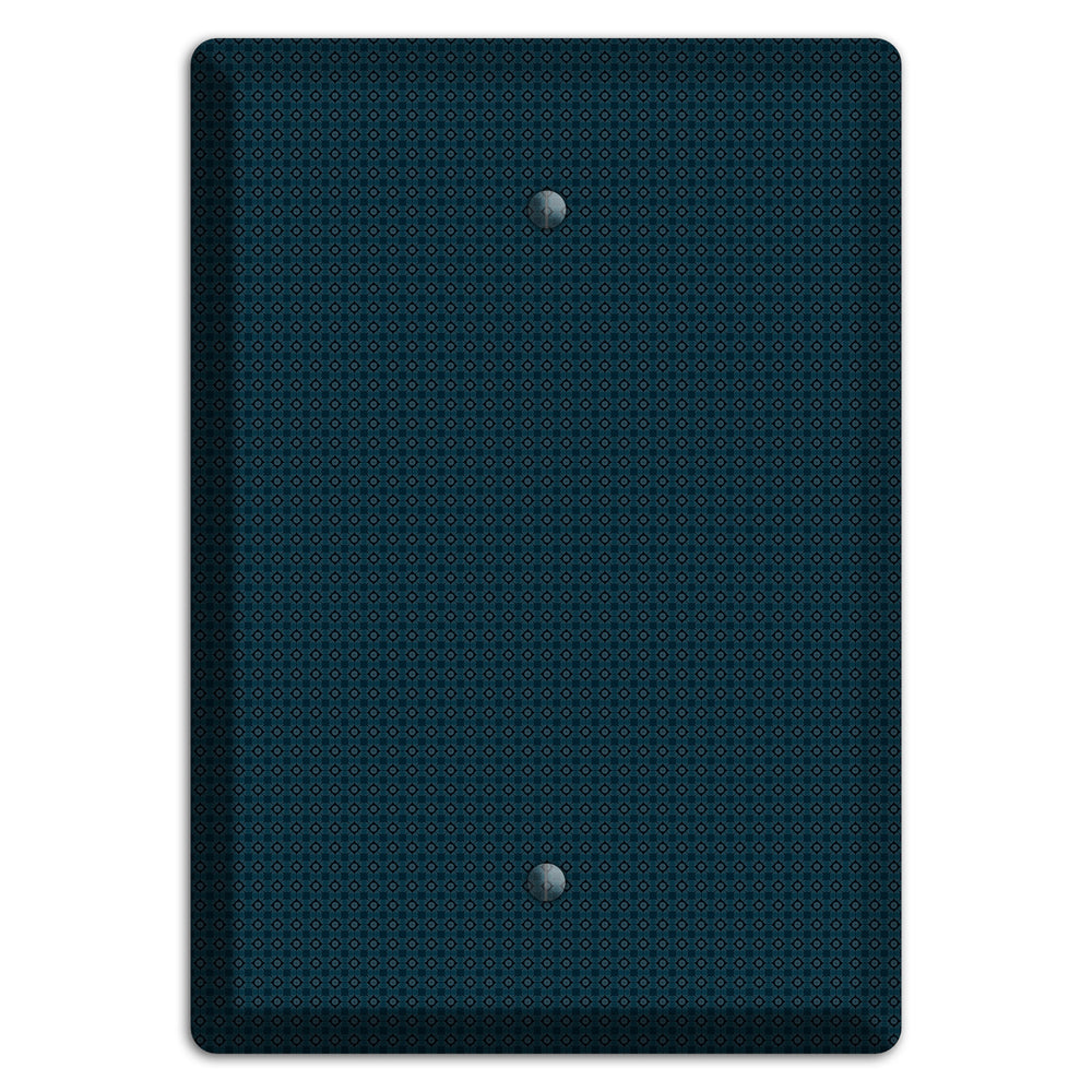 Navy Foulard Blank Wallplate