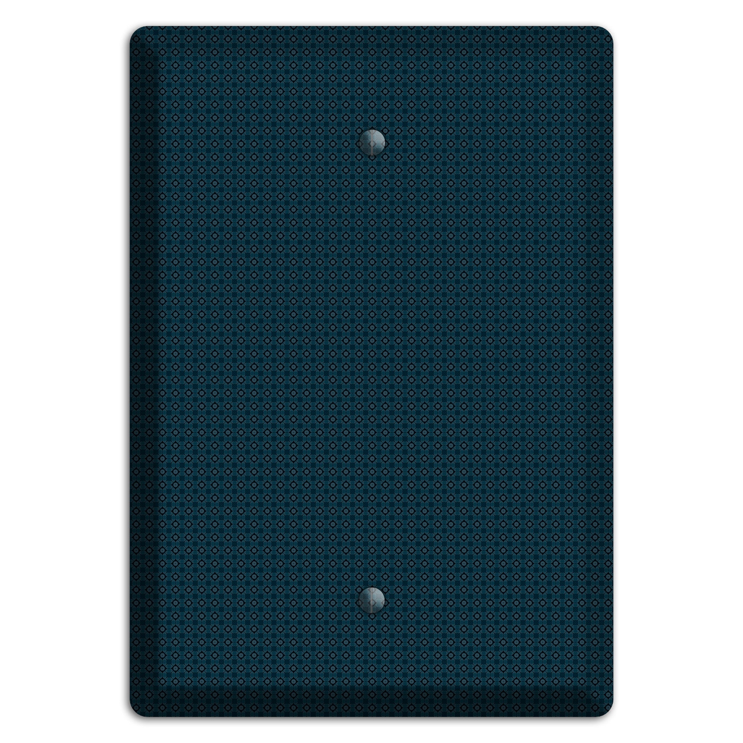 Navy Foulard Blank Wallplate