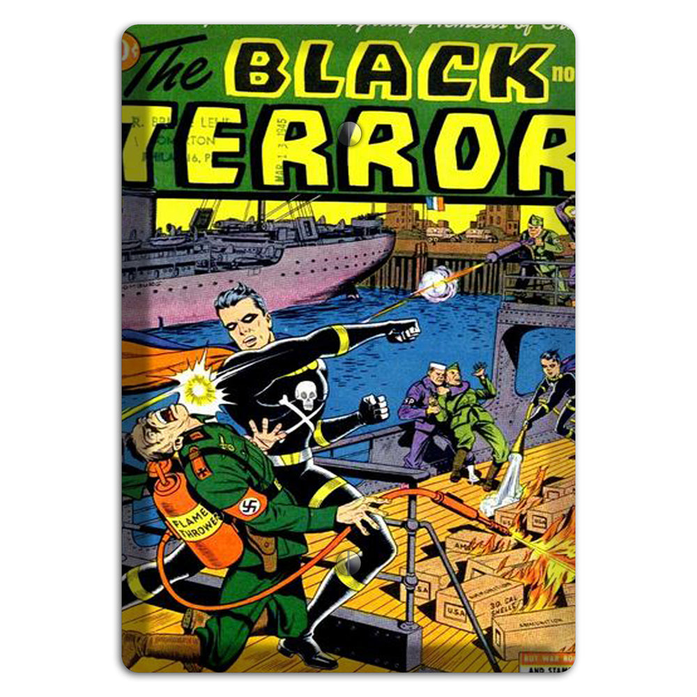 The Flame Thrower Vintage Comics Blank Wallplate