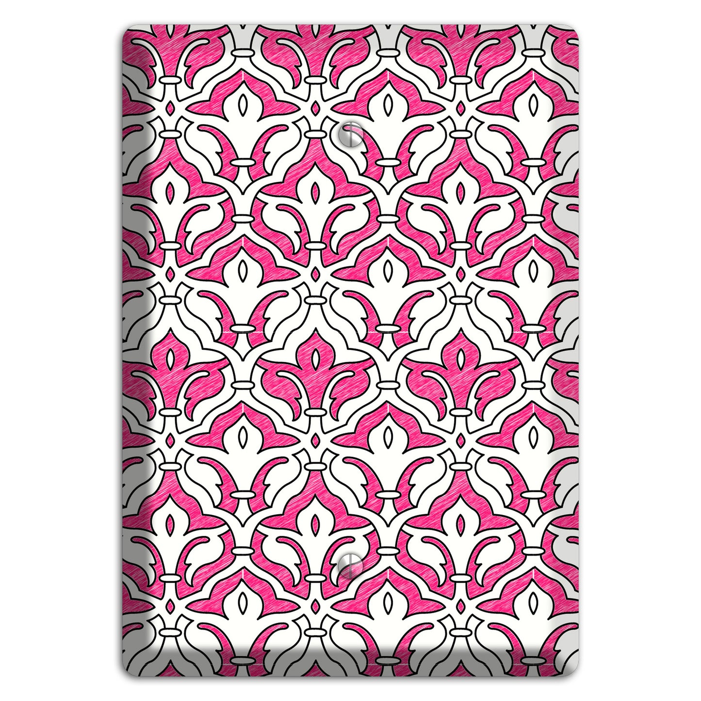 Pink Scallop Tapestry Blank Wallplate