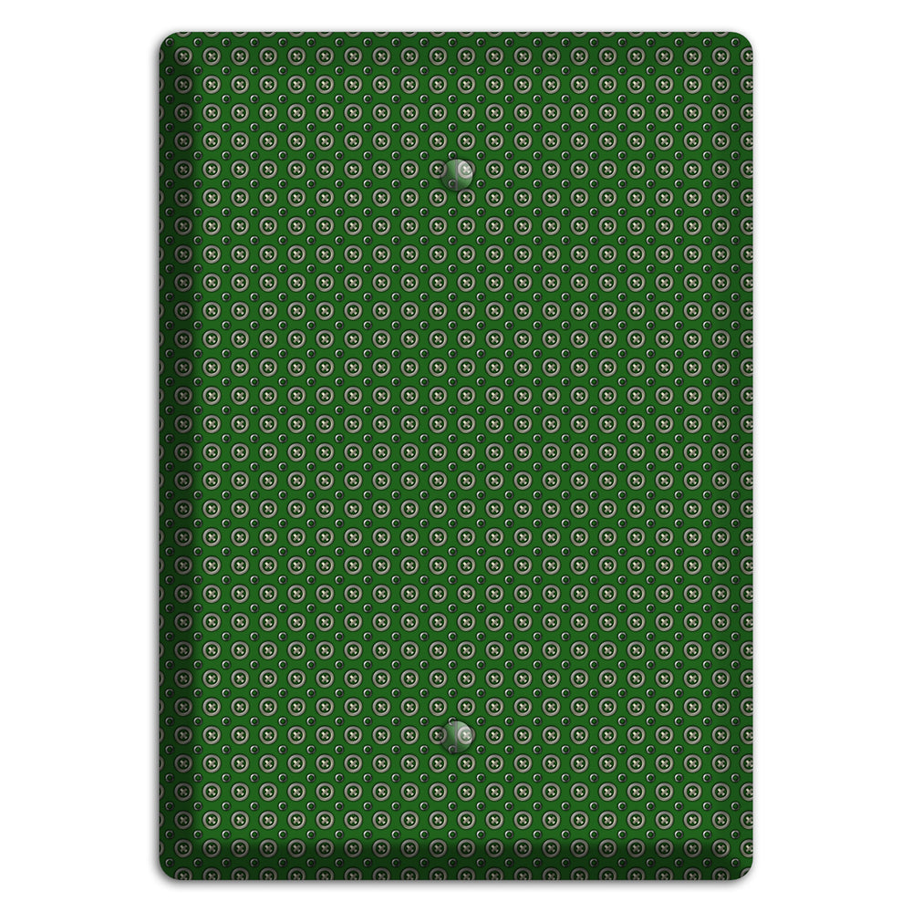 Green Concentric Dots Blank Wallplate