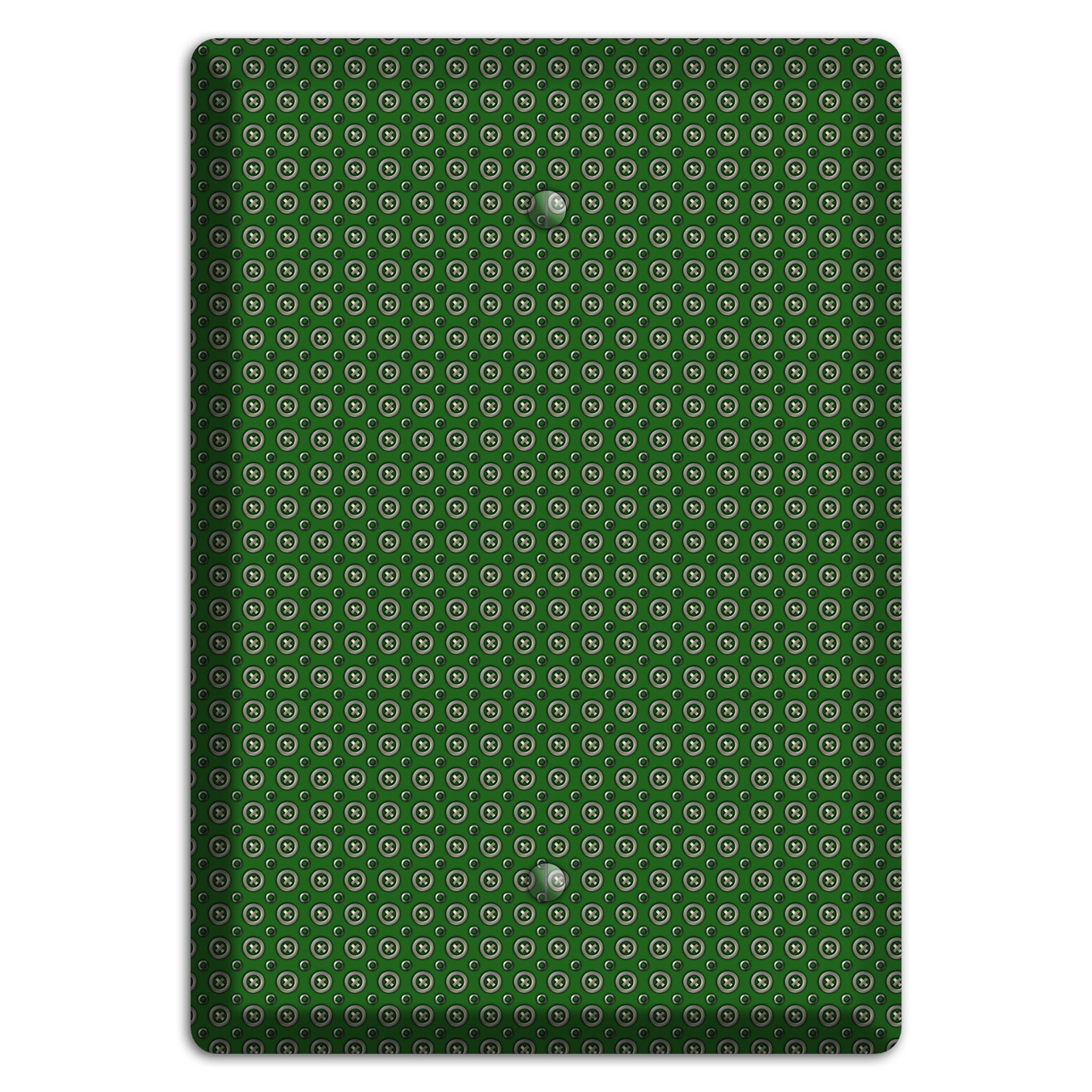 Green Concentric Dots Blank Wallplate
