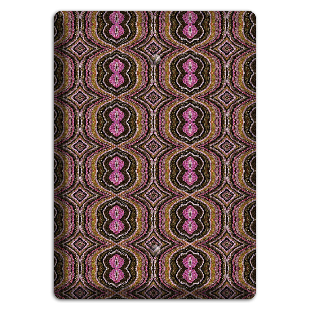 Pink and Brown Tapestry Blank Wallplate