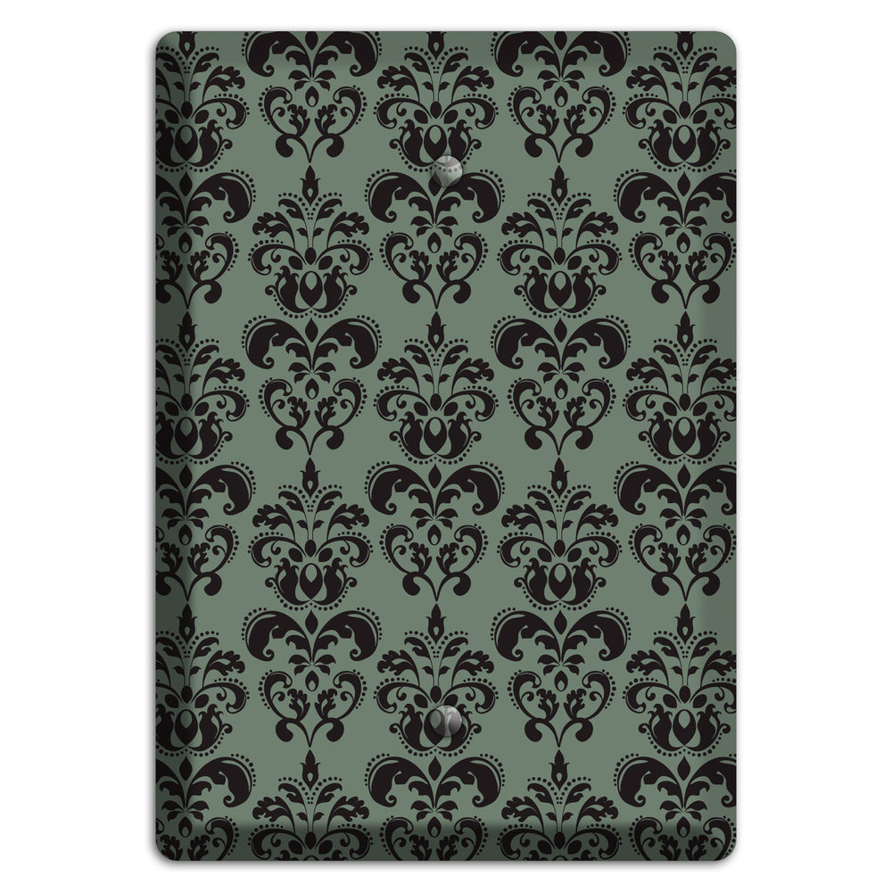Moss Cartouche Half Drop Blank Wallplate