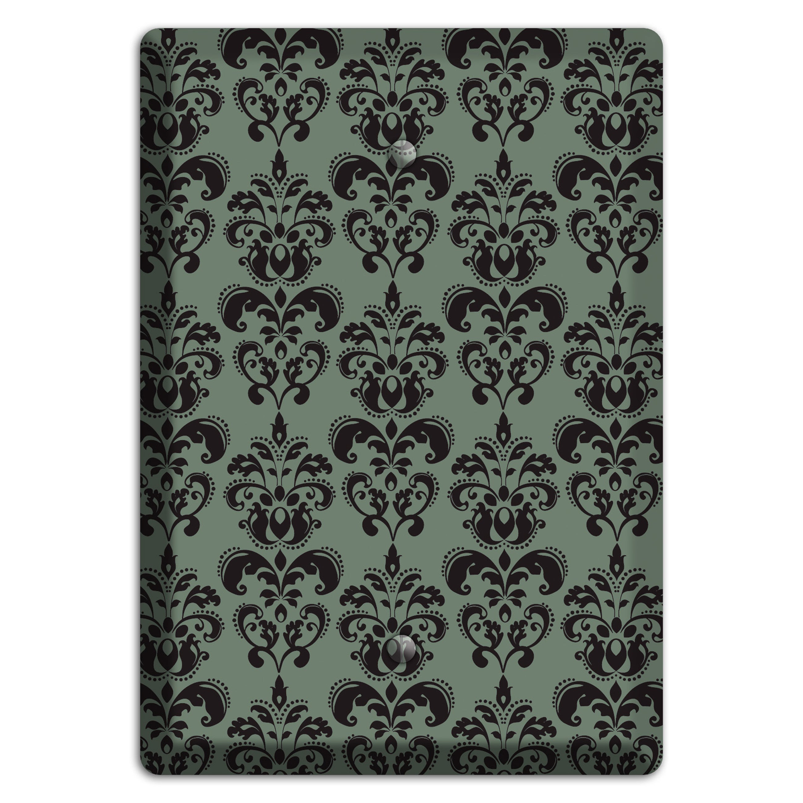 Moss Cartouche Half Drop Blank Wallplate