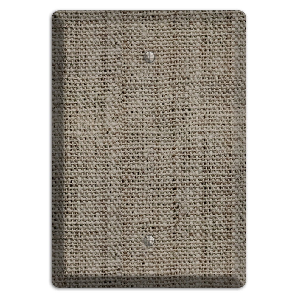 Makara Burlap Blank Wallplate