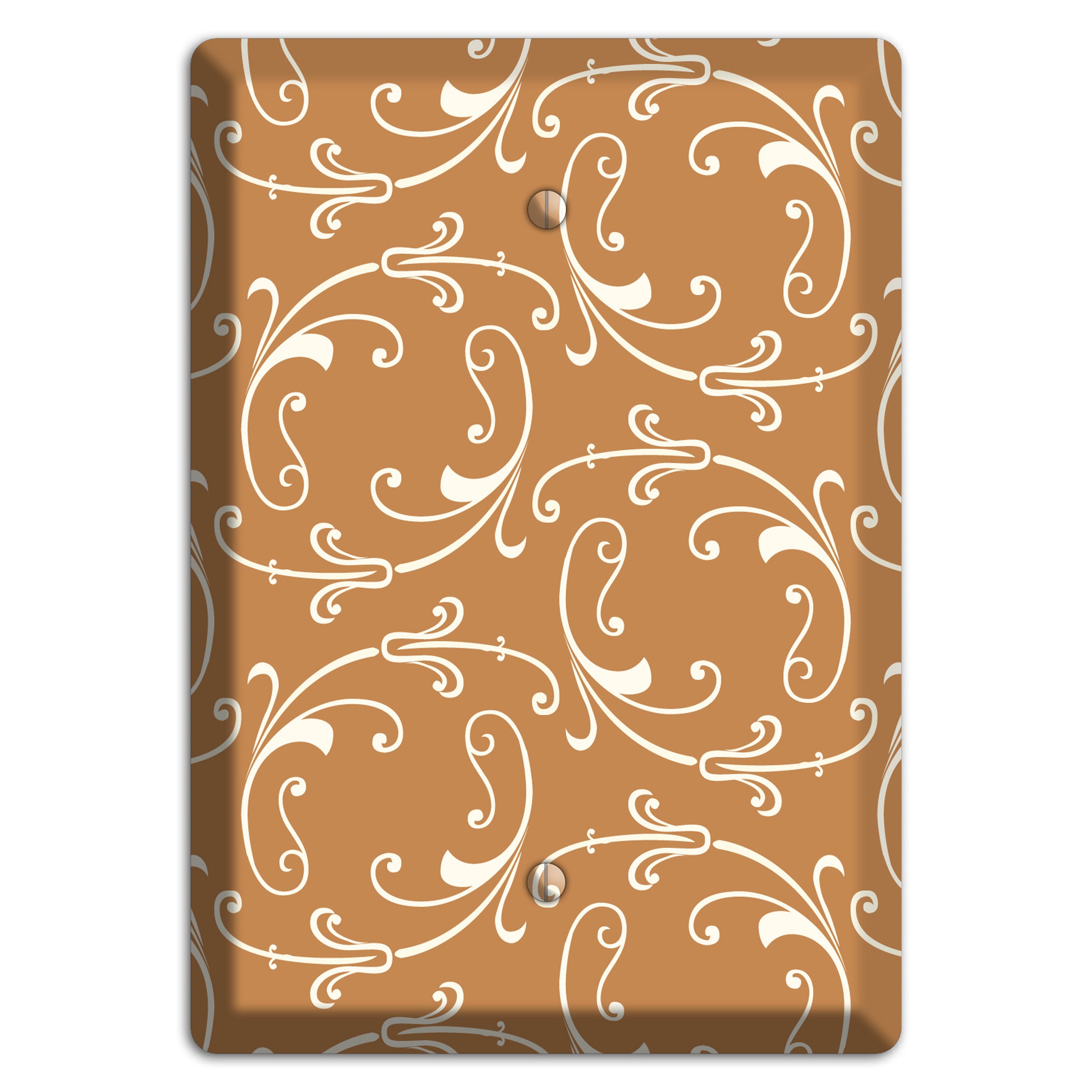 Gold Victorian Sprig Blank Wallplate