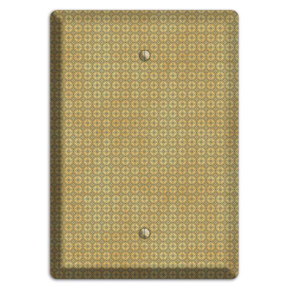 Multi Beige Arabesque Blank Wallplate