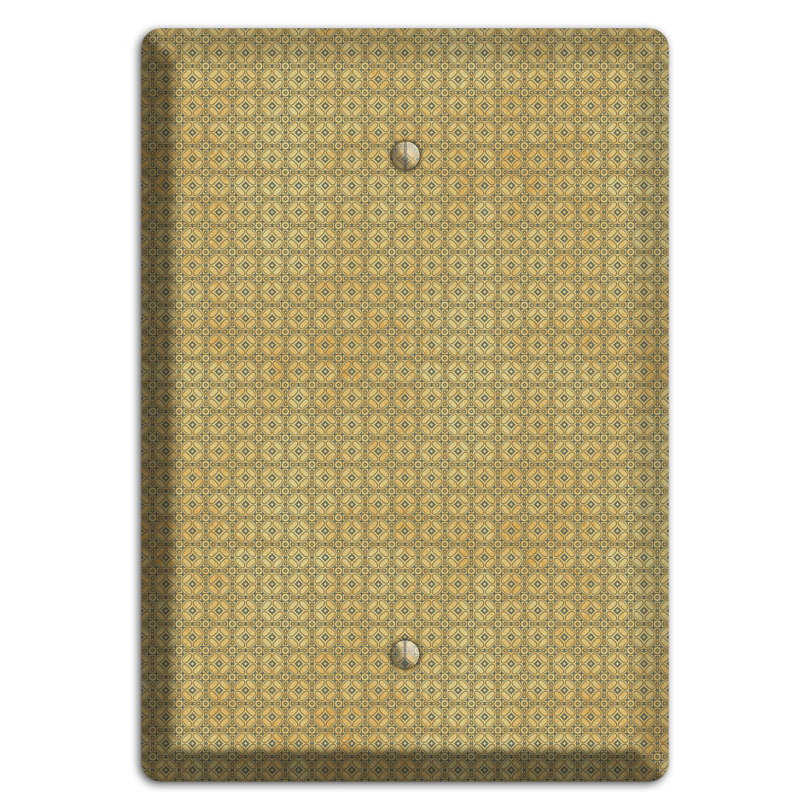 Multi Beige Arabesque Blank Wallplate