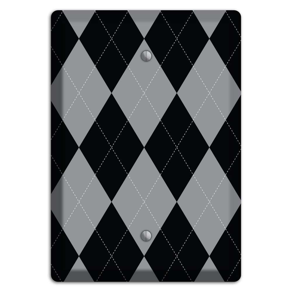 Light Purple and Black Blank Wallplate
