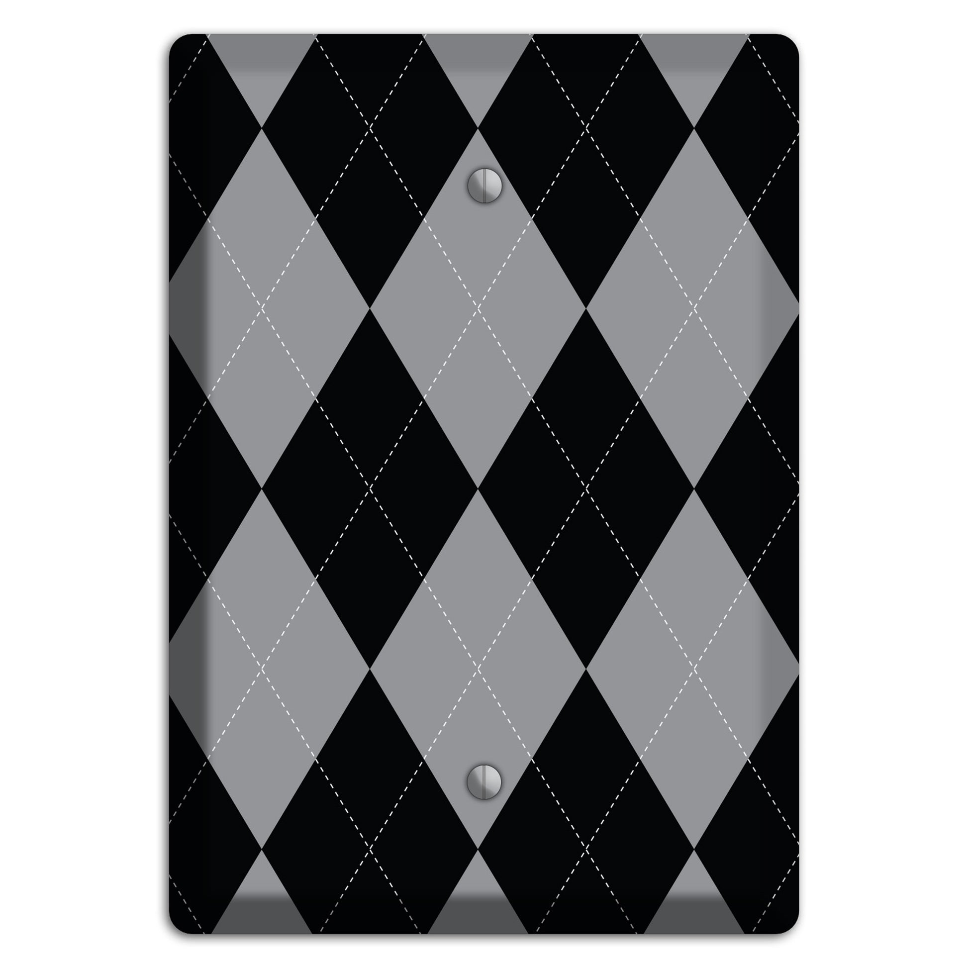 Light Purple and Black Blank Wallplate