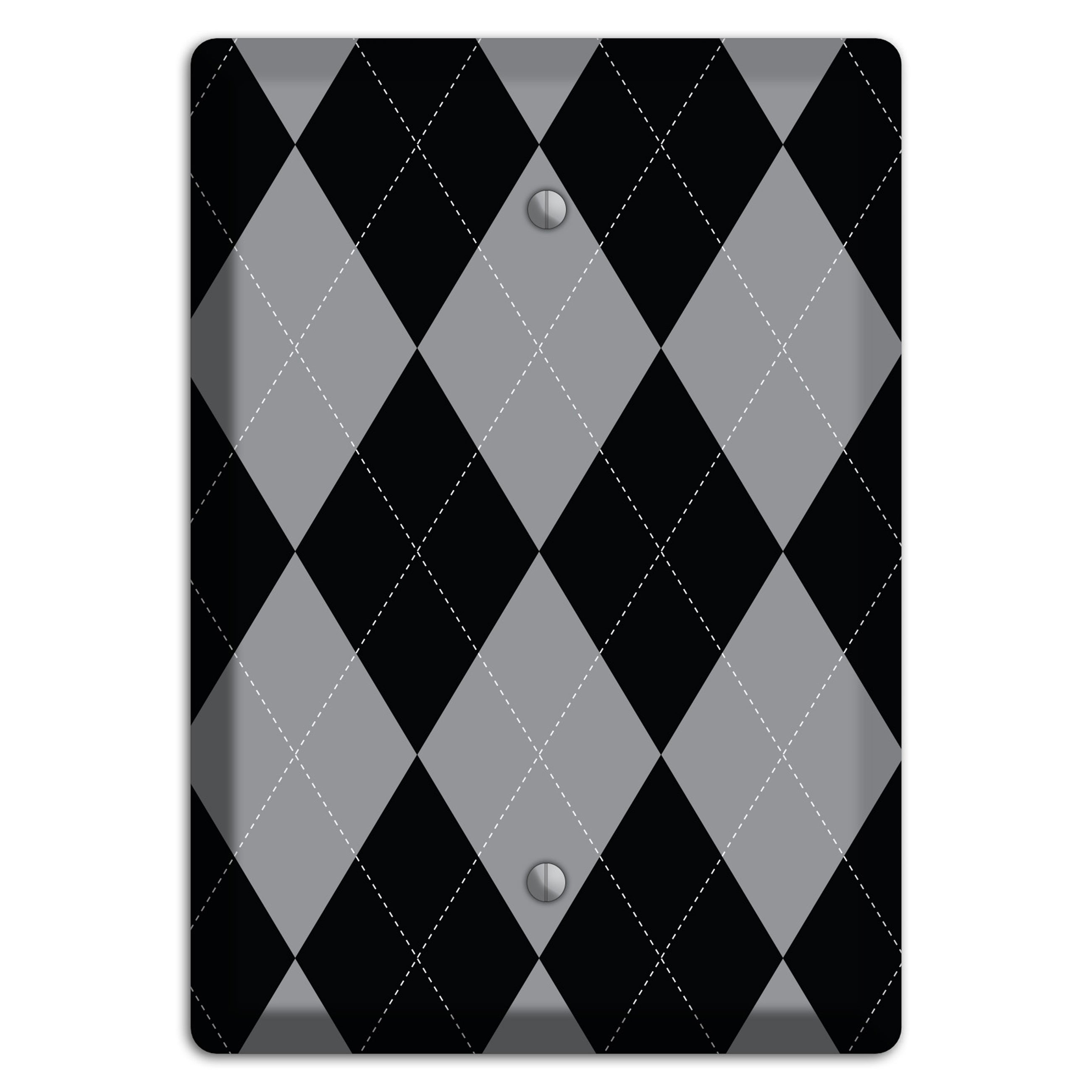 Light Purple and Black Blank Wallplate