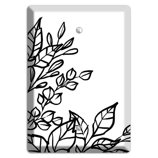 Hand-Drawn Floral 19 Blank Wallplate