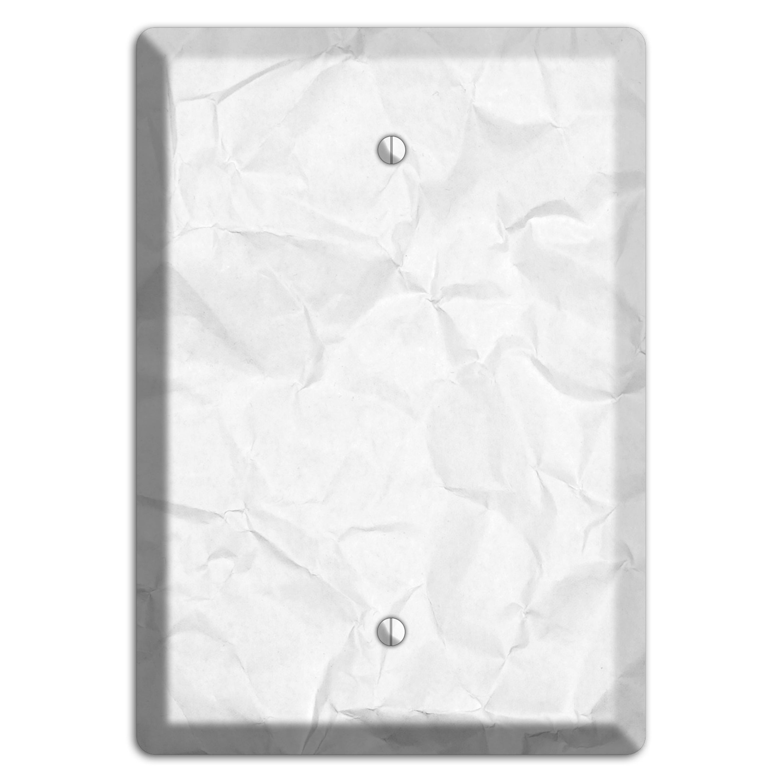 Concrete Crinkled Paper Blank Wallplate