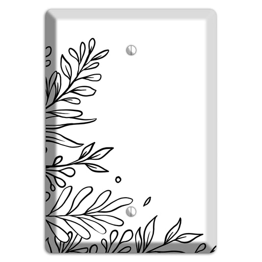 Hand-Drawn Floral 8 Blank Wallplate