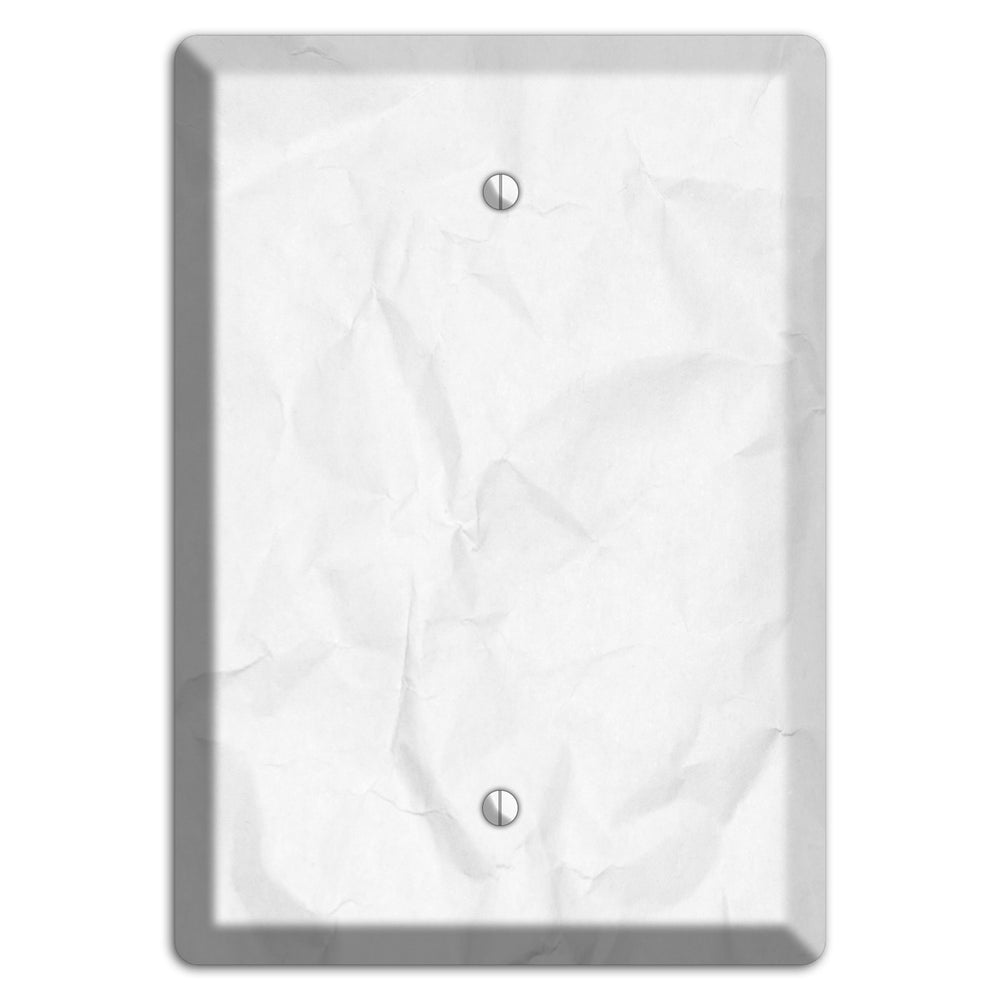 Seashell Crinkled Paper Blank Wallplate