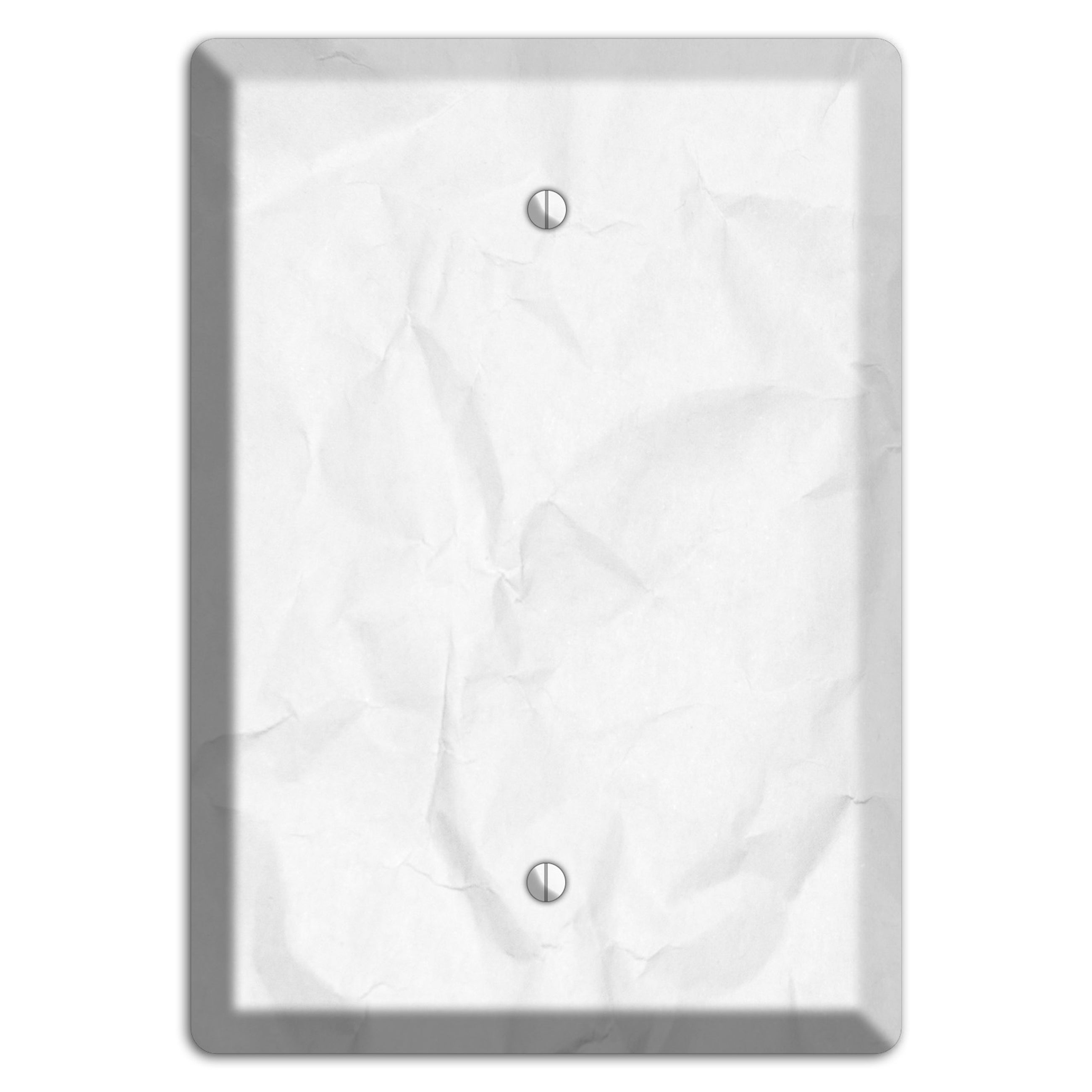 Seashell Crinkled Paper Blank Wallplate