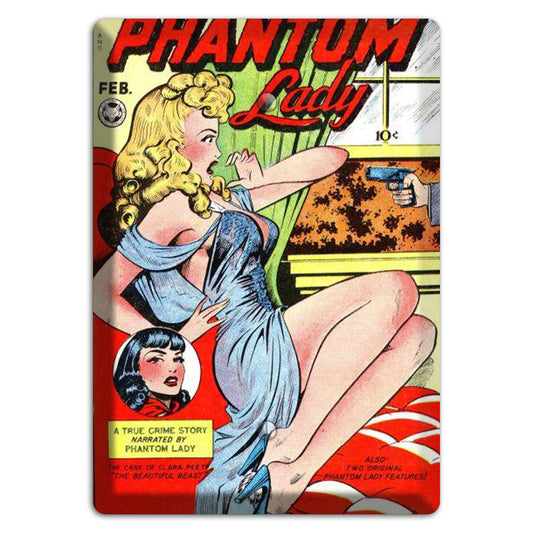 Phantom Lady Vintage Comics Blank Wallplate