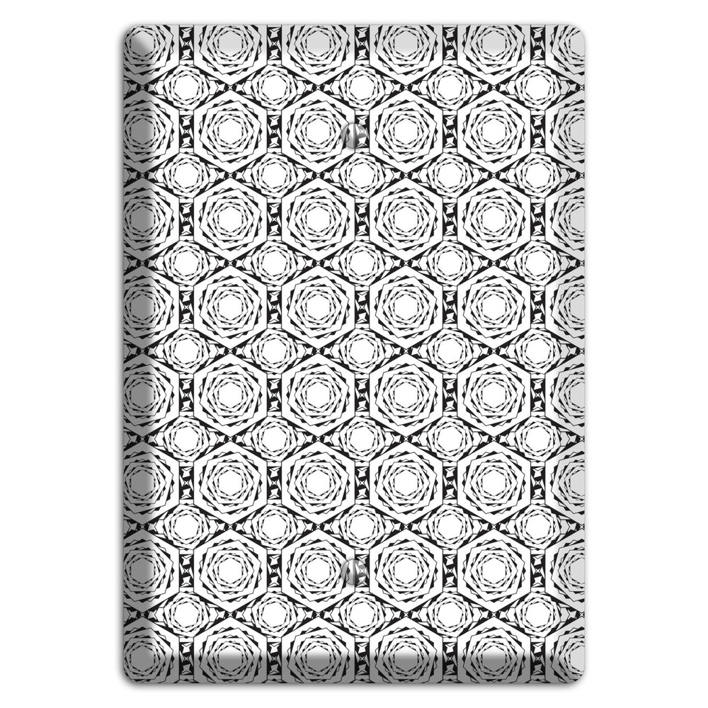 Overlay Hexagon Rotation Repeat Blank Wallplate