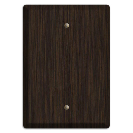 Wenge Wood Single Blank Cover Plate
