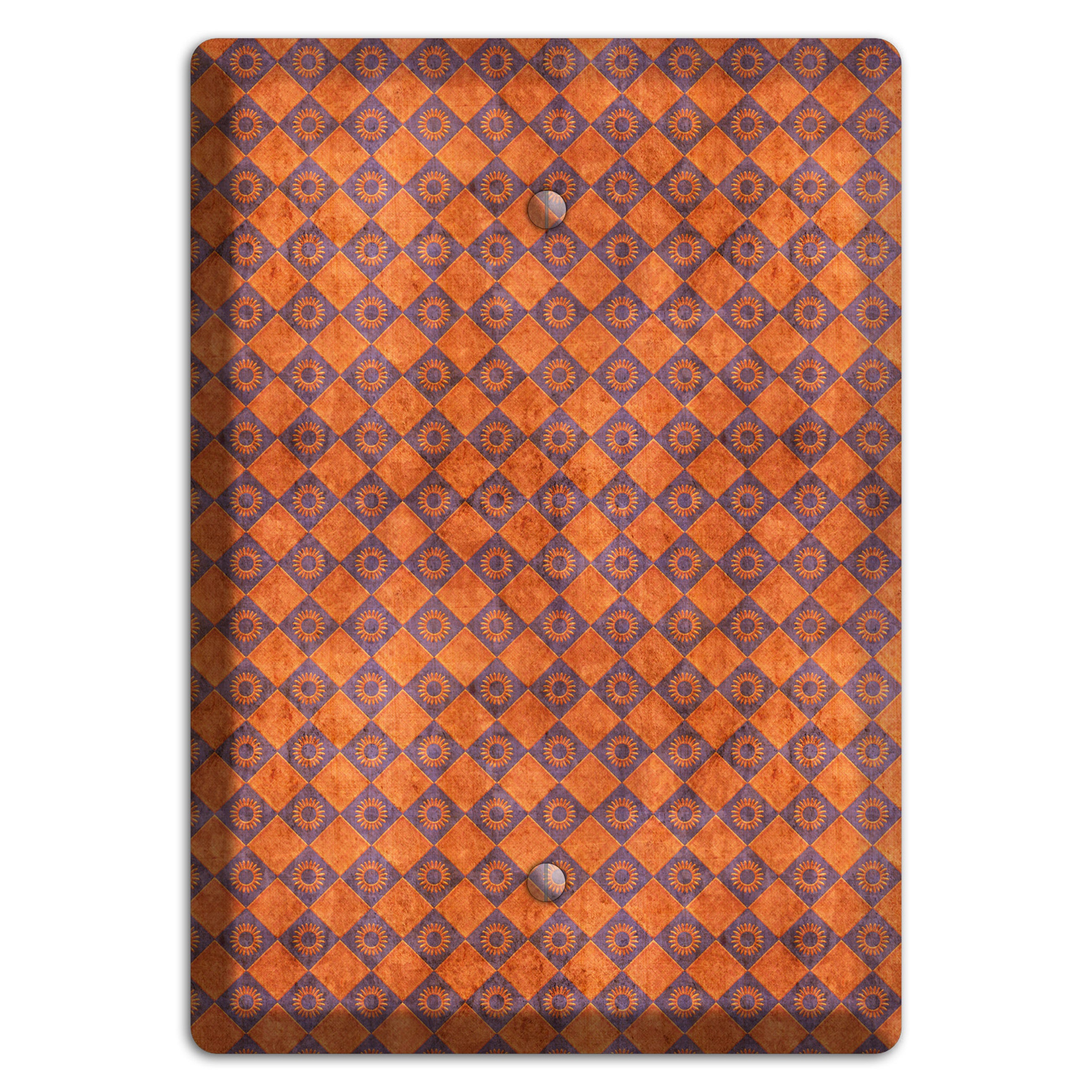 Red Diamond Circles 2 Blank Wallplate