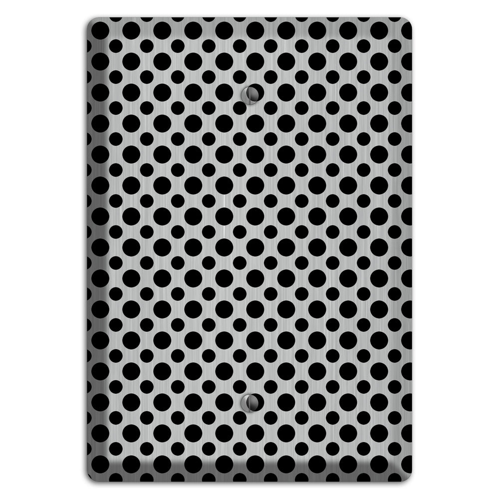 Multi Small Polka Dots Stainless Steel Blank Wallplate