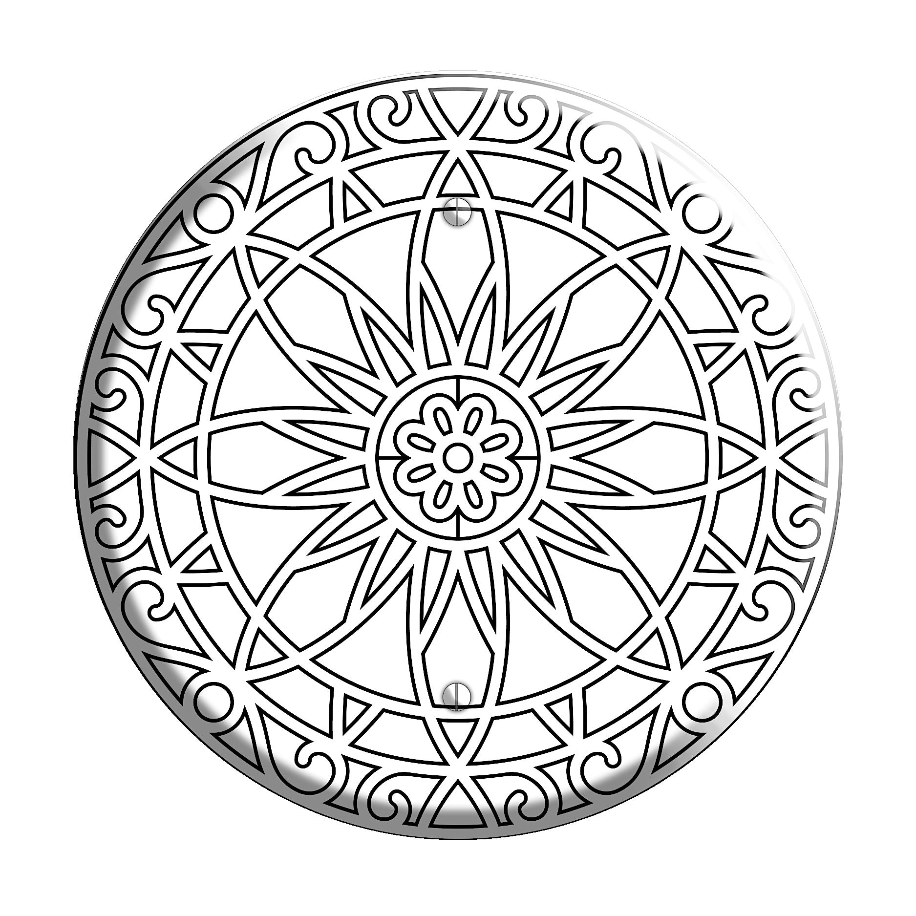Iron Mandala D Blank Wallplate