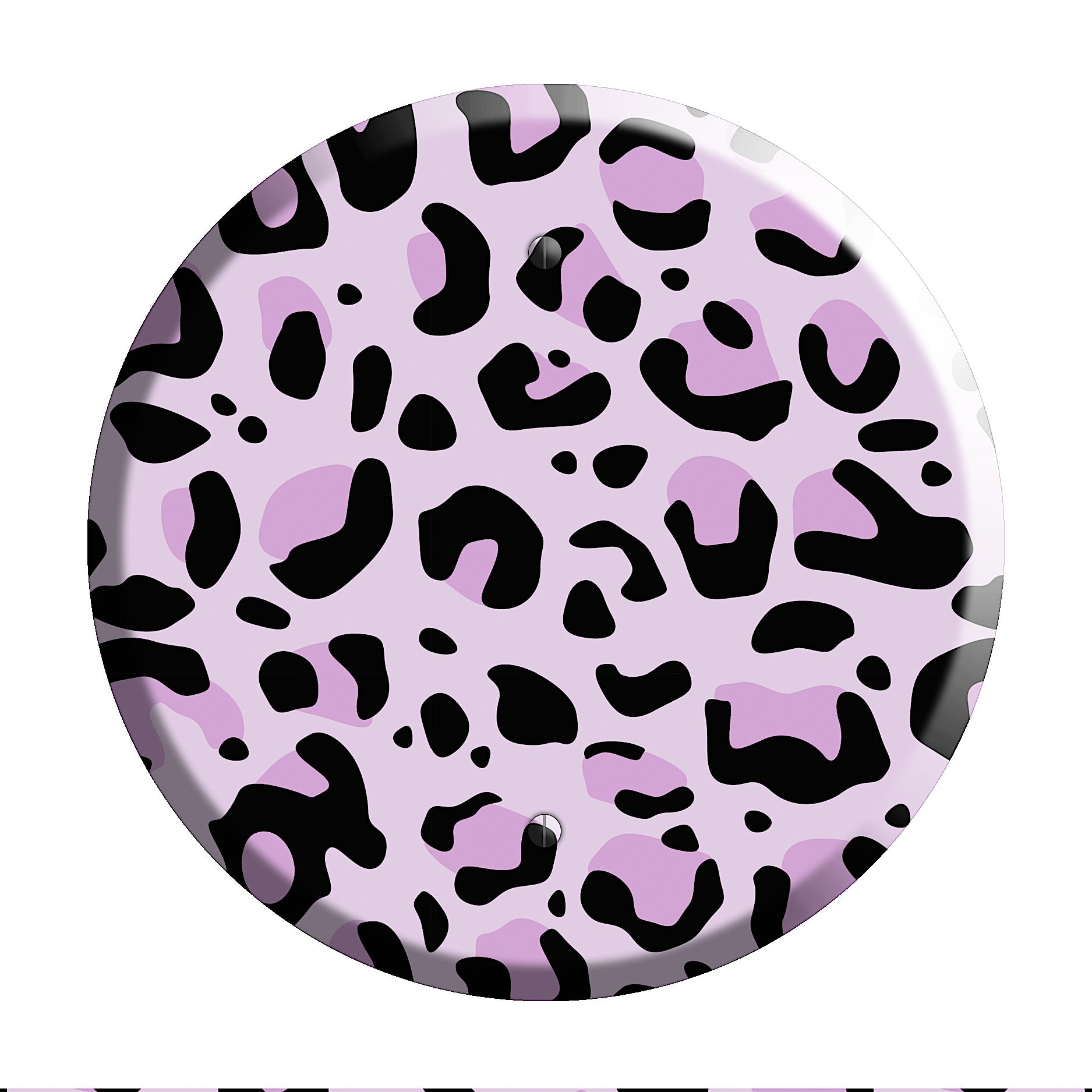 Lavender Leopard Blank Wallplate