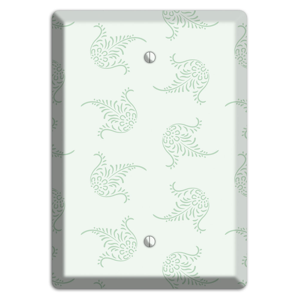 Mint Trefoil Cartouche Blank Wallplate