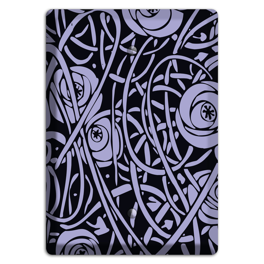 Lilac Deco Floral Blank Wallplate