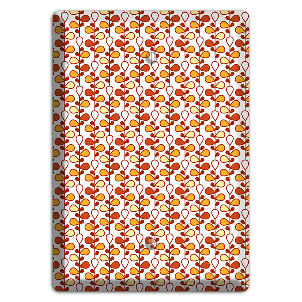 White Teardrop Vine Blank Wallplate