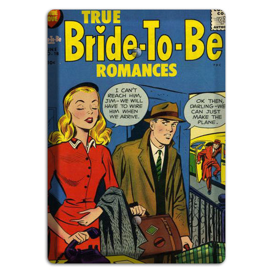 Bride-to-be Vintage Comics Blank Wallplate