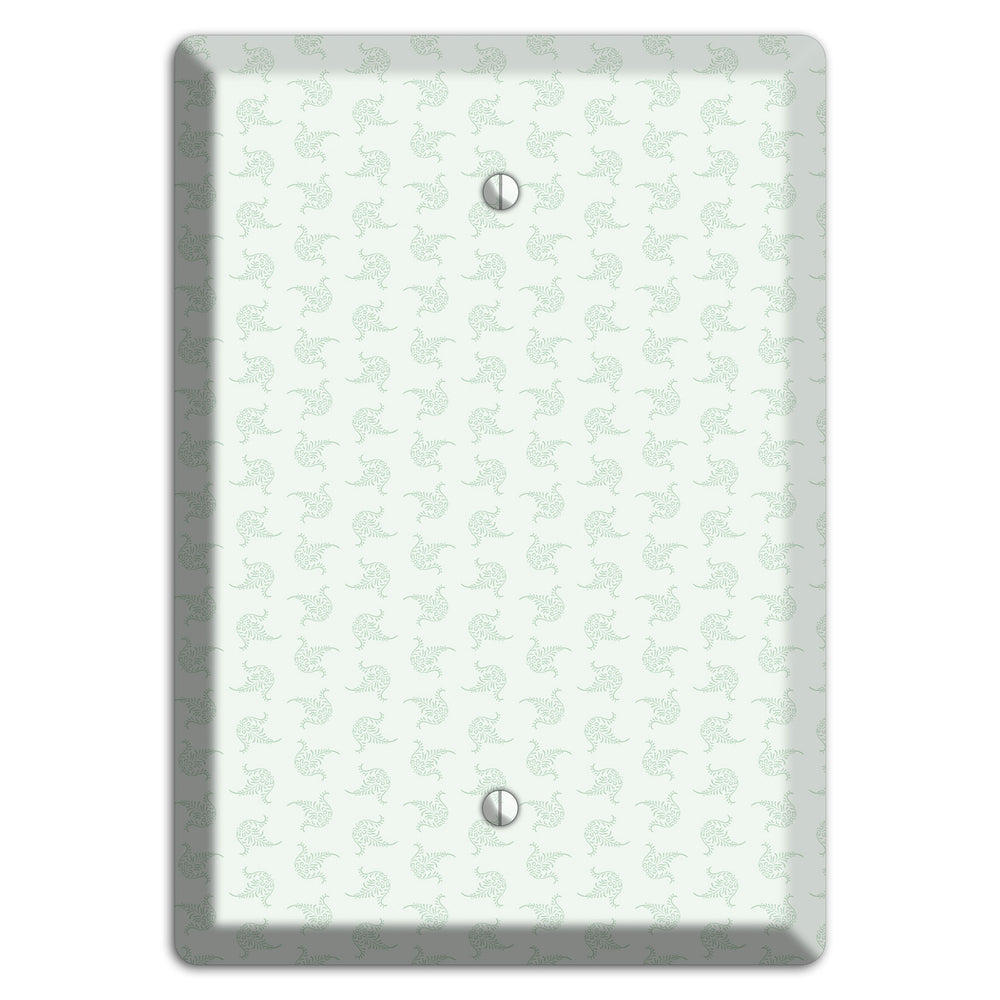 Mint Tiny Trefoil Cartouche Blank Wallplate