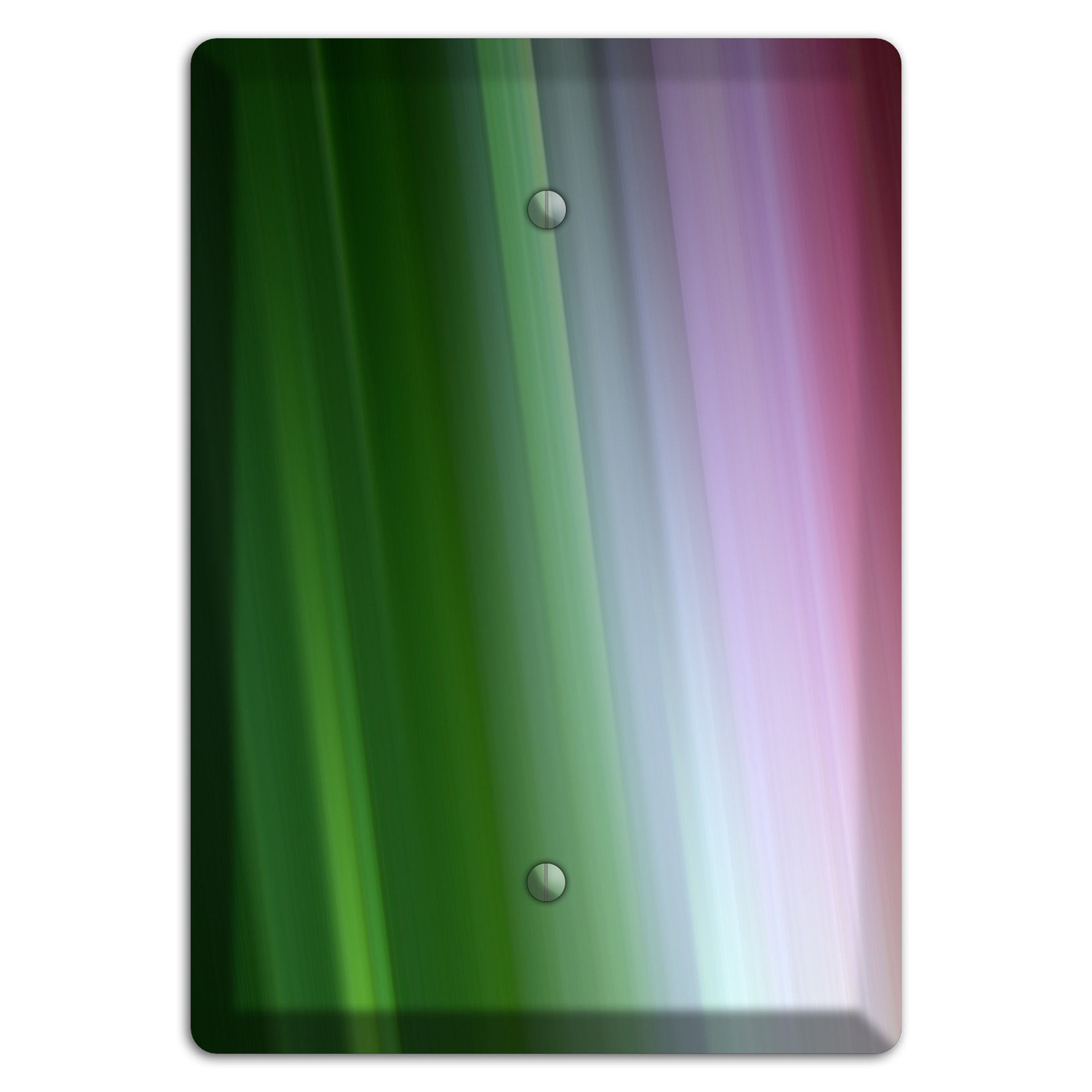 Green Lavender and Pink Ray of Light Blank Wallplate