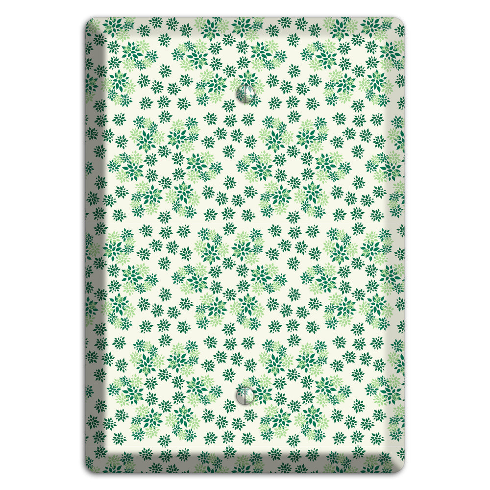 Multi Green Calico Blank Wallplate