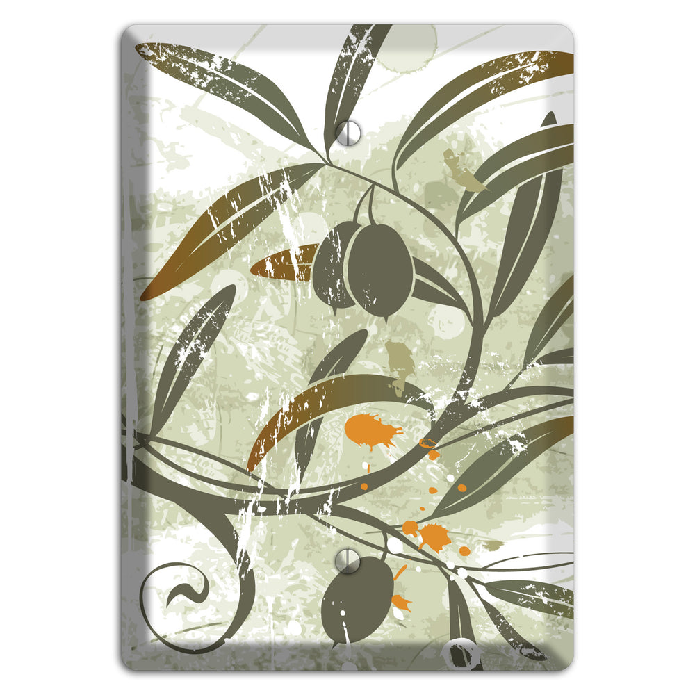 Green Olive Foliage Blank Wallplate